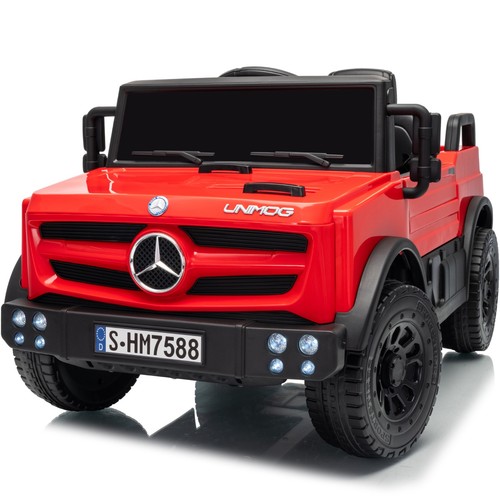 Red mercedes licensed 12v ride - licensed,