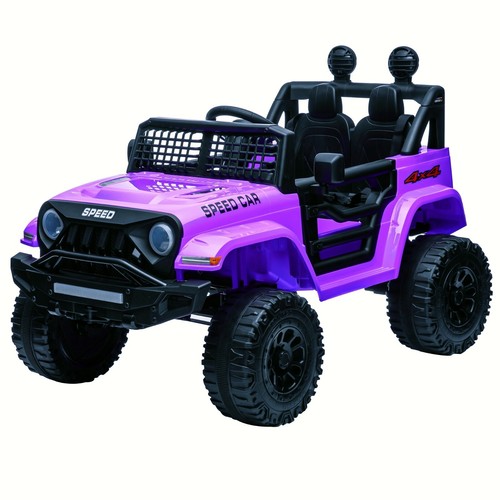 Purple 12v kids ride car - purple,