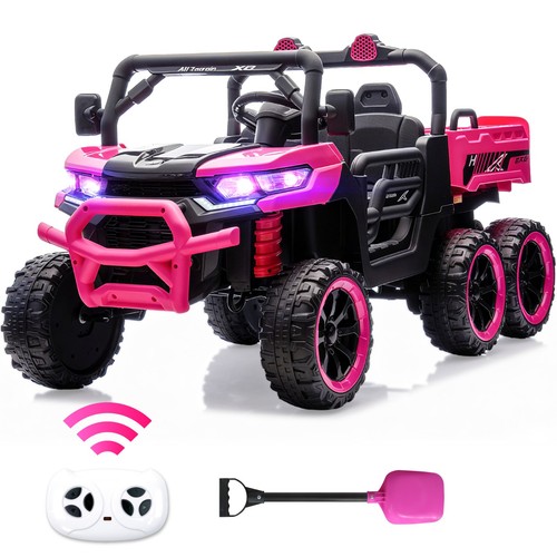 Pink kids seater ride car - pink,