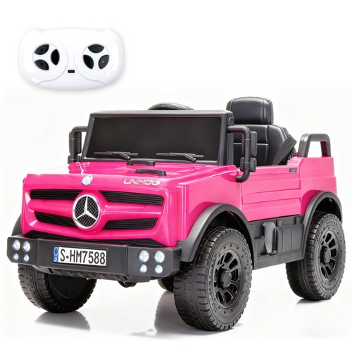 Pink kids 12v ride - pink,